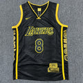 Men's Los Angeles Lakers Kobe Bryant #8-24 Black Swingman Jerseys