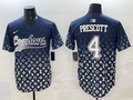 Men's Dallas Cowboys Dak Prescott #4 Navy Team Game Player Jersey