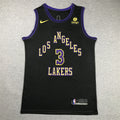 Men's Los Angeles Lakers Anthony Davis #3 Black 2023/24 Swingman Jerseys - City Edition