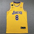 Men's Los Angeles Lakers Kobe Bryant #8 Yellow Swingman Player Jerseys