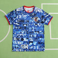 Japan National Team Anime Special Edition Fan Jersey 2024/25 – Blue Manga Print