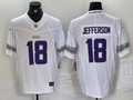 Men's Minnesota Vikings Justin Jefferson #18 White Alternate Vapor F.U.S.E. Elite Player Jerseys