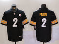 Men's Pittsburgh Steelers Justin Fields #2 Black Player Jerseys