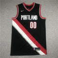 Men's Portland Trail Blazers Carmelo Anthony #00 Black Swingman Fashion Jerseys