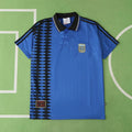Argentina National Team Training Fan Version Jersey 2024/25 – Royal Blue Polo Collar Football Shirt
