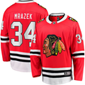 Men's Chicago Blackhawks Petr Mrazek #34 Red Home Breakaway Jerseys