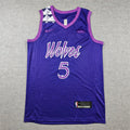 Men's Minnesota Timberwolves Anthony Edwards #5 Purple Swingman Jerseys