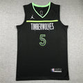Anthony Edwards #5 Minnesota Timberwolves Black 2022-23 Statement Edition Swingman Jersey – Jordan Brand