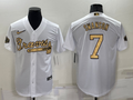 Men's Atlanta Braves Dansby Swanson #7 White Stitched Jerseys