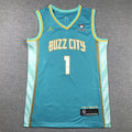 Men's Charlotte Hornets LaMelo Ball #1 Teal 2023/24 Swingman Jerseys - City Edition