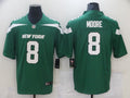 Men's New York Jets Elijah Moore #8 Gotham Green Game Jerseys