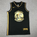 Stephen Curry #30 Golden State Warriors Black Golden Edition Metallic Gold Bay Bridge Badge Limited Swingman Jersey
