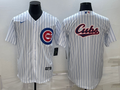 Men's Chicago Cubs White Home Replica Player Jerseys