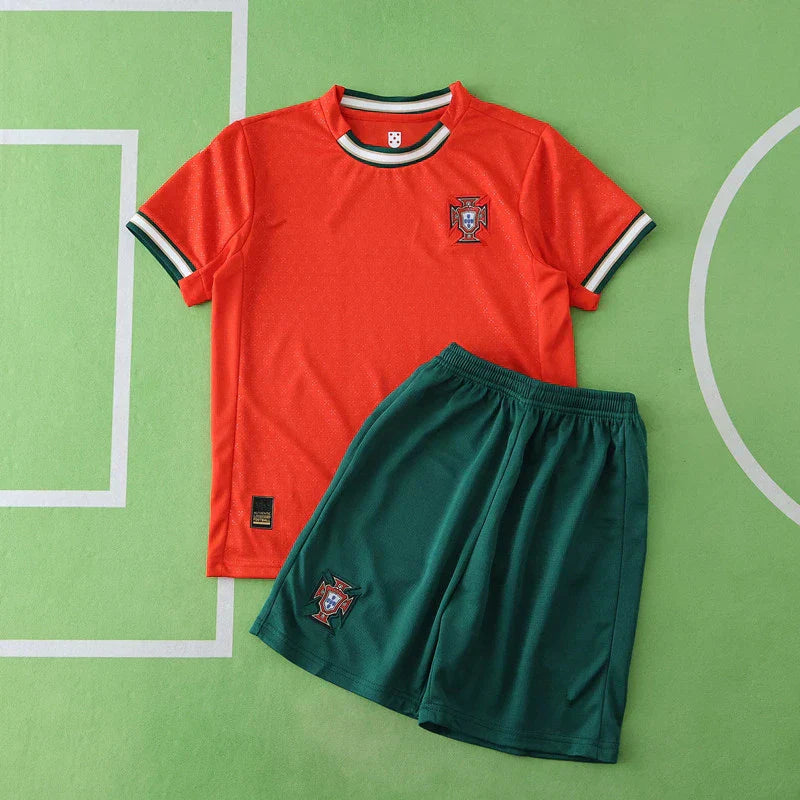 Portugal Home Kids Kit 2025/26 | Children's Football Jersey with Player Name & Number