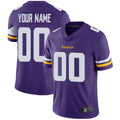 Custom1 Minnesota Vikings Home Purple Vapor Untouchable Limited Jerseys Stitched Jerseys American Football Jerseys