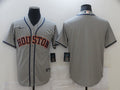 Men's Houston Astros Gray Road Replica Player Blank Jerseys