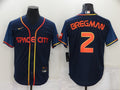 Men's Houston Astros Alex Bregman #2 Navy Space City Jerseys