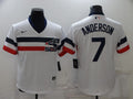 Men's Chicago White Sox Tim Anderson #7 White Authentic Game Jerseys