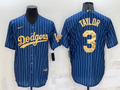 Men's Los Angeles Dodgers Chris Taylor #3 Blue Fashion Stitched Jerseys