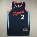 Men's LA Clippers Kawhi Leonard #2 Navy Swingman Player Jerseys