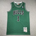 Men's Chicago Bulls Derrick Rose #1 Green Swingman Jerseys