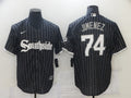 Men's Chicago White Sox Eloy Jimenez #74 Black Replica Player Jerseys