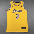 Men's Los Angeles Lakers Anthony Davis #3 Gold 2022/23 Swingman Jerseys - Icon Edition