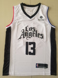 Men's LA Clippers Paul George #13 NBA White Classics Jerseys