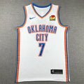 Men's Oklahoma City Thunder Chet Holmgren #7 White Swingman Jerseys - Association Edition