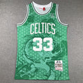 Men's Boston Celtics Larry Bird #33 Green Year of Dragon Edition Swingman Jerseys