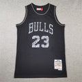 Michael Jordan #23 Chicago Bulls Mitchell & Ness Black Snakeskin Texture 1997-98 Hardwood Classics Authentic Jersey