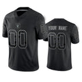 Custom1 Las Vegas Raiders Active Player Black Reflective Limited Stitched Football Jerseys American Jerseys