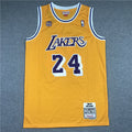 Men's Los Angeles Lakers Kobe Bryant #24 Gold 2007-08 Hardwood Classics Authentic Player Jerseys