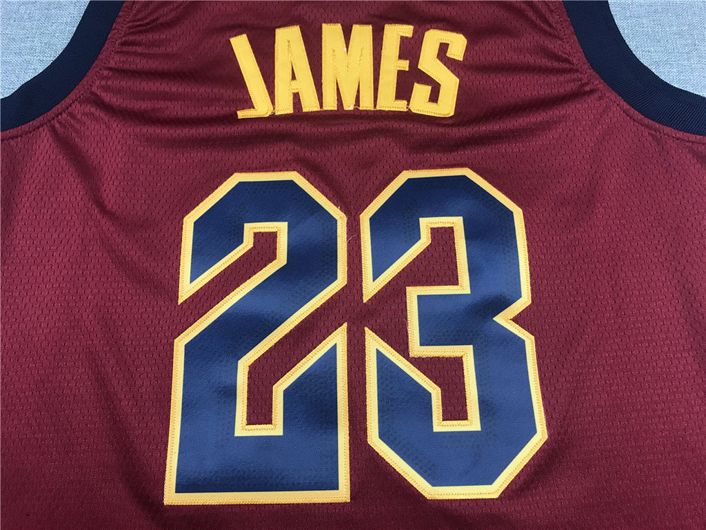 LeBron James #23 Cleveland Cavaliers Wine Red Icon Edition Swingman Jersey – CLEVELAND
