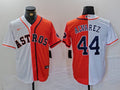 Men's Houston Astros Yordan Alvarez #44 White/Orange Limited Player Jerseys