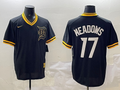 Men's Detroit Tigers Austin Meadows #17 Black Replica Player Jerseys