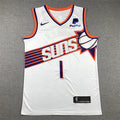 Men's Phoenix Suns Devin Booker #1 White 2023/24 Fast Break Replica Jerseys - Association Edition