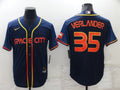 Men's Houston Astros Justin Verlander #35 Navy Space City Jerseys