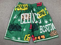 Men's Boston Celtics Green Graffiti Edition Pocket Shorts1