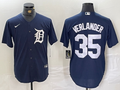 Men's Detroit Tigers Justin Verlander #35 Navy Replica Player Jerseys