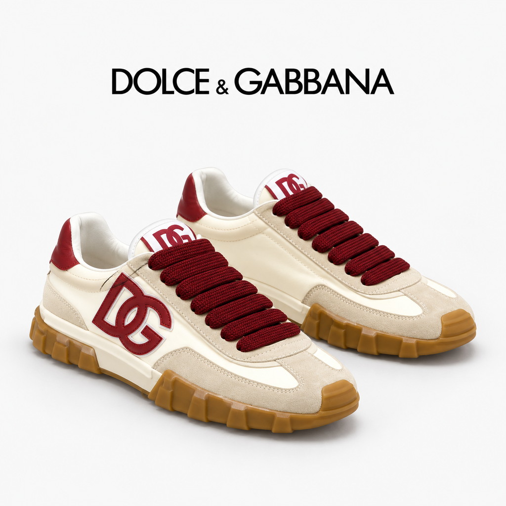 Dolce & Gabbana DG Premium Men's Mixed-Material Casual Sneakers