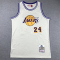 Men's Los Angeles Lakers Kobe Bryant #24 Cream Hardwood Classics Swingman Jerseys