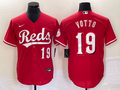 Men's Cincinnati Reds Joey Votto #19 Red Alternate Replica Jerseys