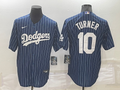 Men's Los Angeles Dodgers Justin Turner #10 Blue Stitched Baseball Jerseys