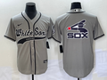 Men's Chicago White Sox Gray Replica Player Jerseys Joint Edition
