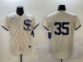 Men's Chicago White Sox Frank Thomas #35 Cream Replica Player Jerseys