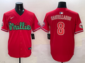 Men's Philadelphia Phillies Nick Castellanos #8 Red Player Jerseys