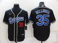 Men's Los Angeles Dodgers Cody Bellinger #35 Black Game Player Jerseys
