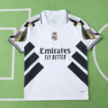 Real Madrid 2025/26 White Black Gold Geometric Concept Jersey – X-Design Adidas Fan Version