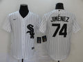 Men's Chicago White Sox Eloy Jimenez #74 White Replica Baseball Jerseys